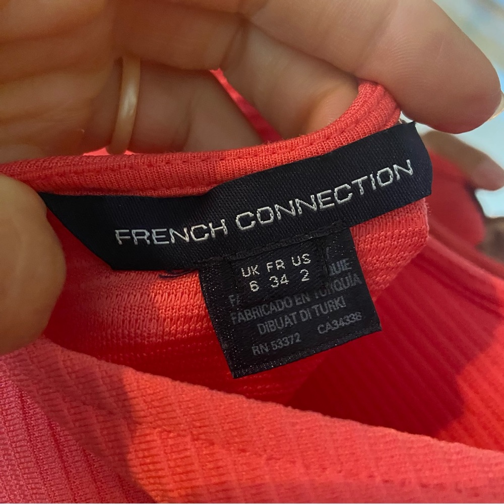 • French connection • pleated low back fit and flare dress - Picture 5 of 8